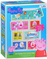 Набор пазлов «Читаем по слогам. Свинка Пеппа» - Фото 3