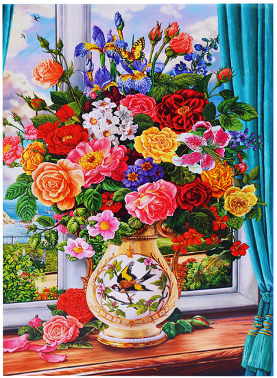 Пазл «Нежный букет цветов»