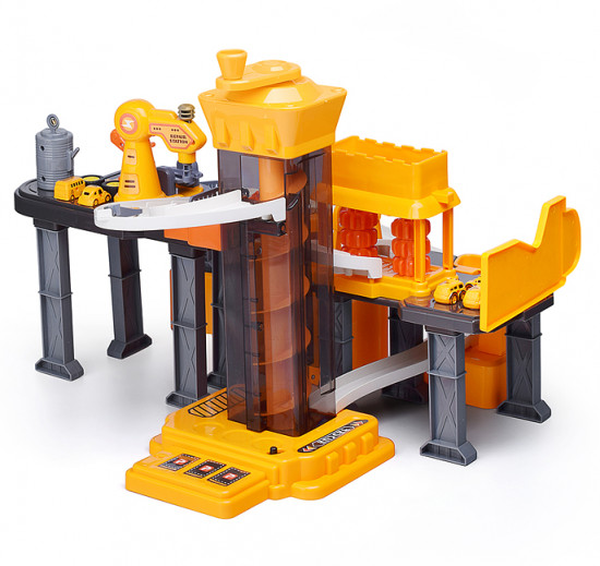 Парковка-трек со строительным краном