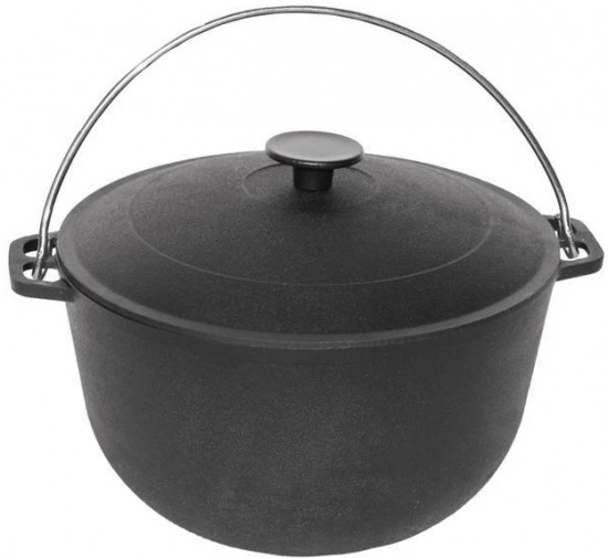 Казан чугунный с крышкой