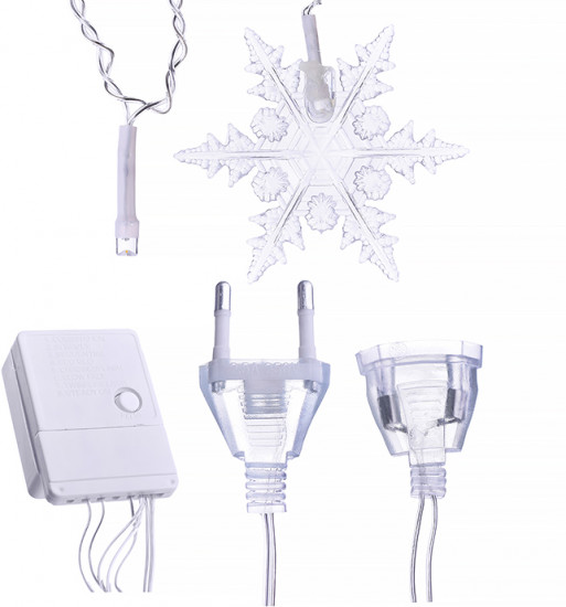 Электрогирлянда-занавес «Снежинки»
