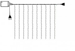 Электрогирлянда-занавес - Фото 3