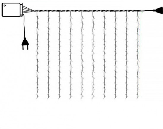 Электрогирлянда-занавес
