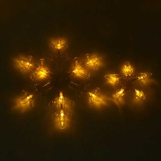 Электрогирлянда-занавес «Снежинки»