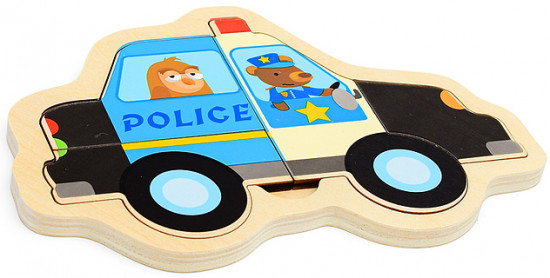 Пазл в рамке «Полицейская машина»