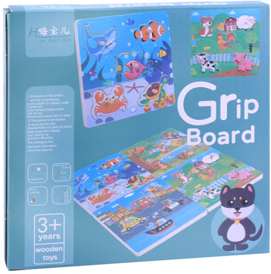 Пазл-вкладыш «В деревне»