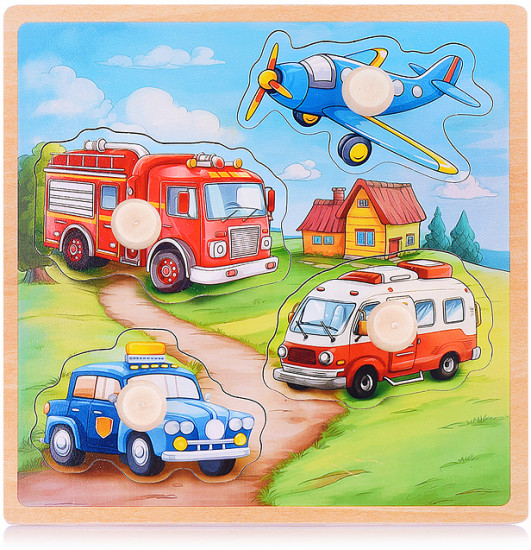 Пазл-вкладыш «Важный транспорт»