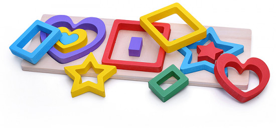 Пазл-вкладыш «Геометрические фигуры-1»