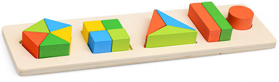 Пазл-вкладыш «Геометрические фигуры-3»