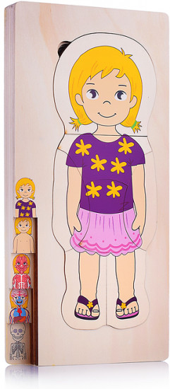 Пазл-вкладыш «Девочка»