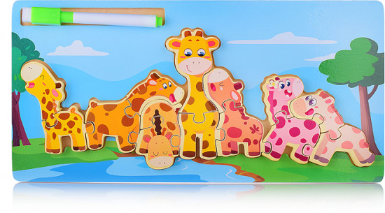 Пазл-вкладыш «Жирафы»