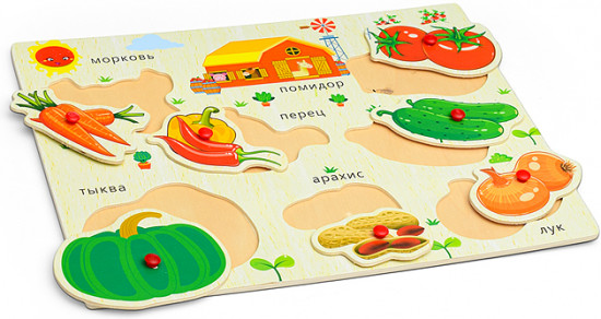 Пазл-вкладыш «Овощи»