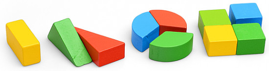 Пазл-вкладыш «Дроби»