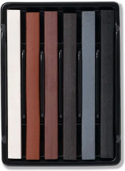 Набор прессованного цветного угля для рисования - Фото 7