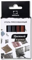 Набор прессованного цветного угля для рисования - Фото 8