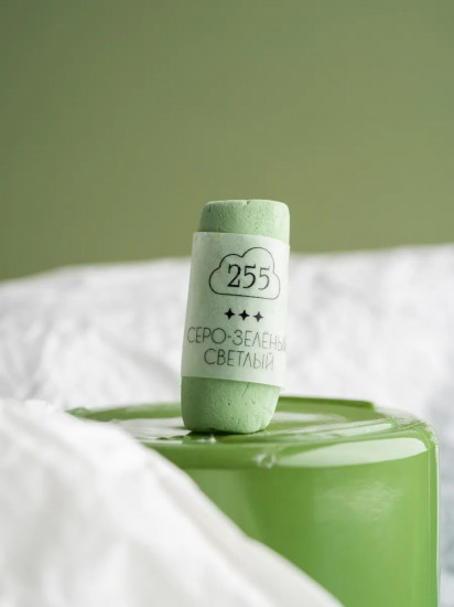 Пастель сухая художественная, 255 серо-зеленый светлый