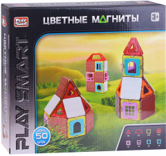 Конструктор магнитный «Цветные магниты» - Фото 1