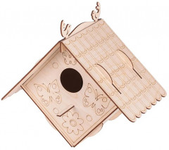 Конструктор из дерева «Скворечник. Уютный домик» - Фото 1