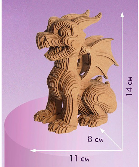 Конструктор из картона «Объёмная игрушка. Дракон»