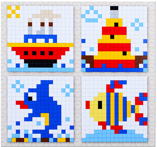 Конструктор «Классик. Мозаика №13 Водный мир»