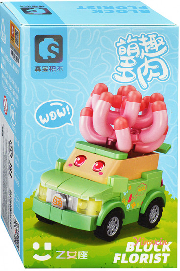 Конструктор «Машина с цветком»