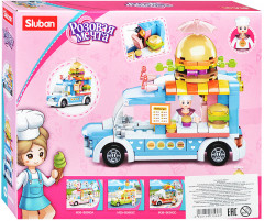 Конструктор «Розовая мечта. Фургончик с фастфудом» - Фото 1