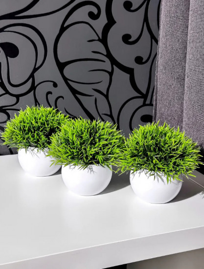 Набор искусственных растений в кашпо