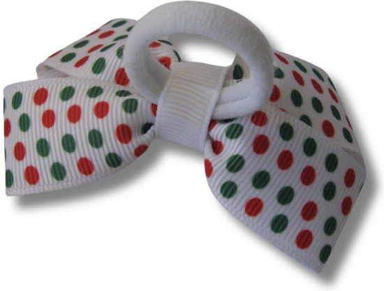 Набор бантиков для волос ручной работы на мини-резиночках «Winter bows»