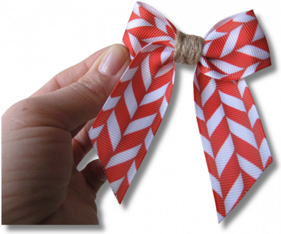 Набор бантиков для волос ручной работы на мини-резиночках «Winter bows»