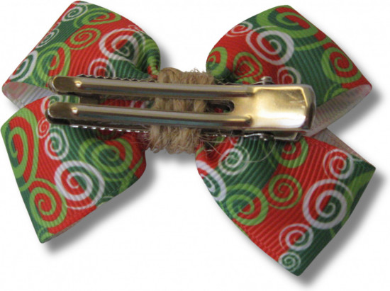 Набор бантиков для волос ручной работы на зажимах «Winter bows»