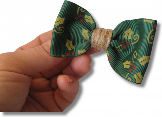 Набор бантиков для волос ручной работы на зажимах «Winter bows»