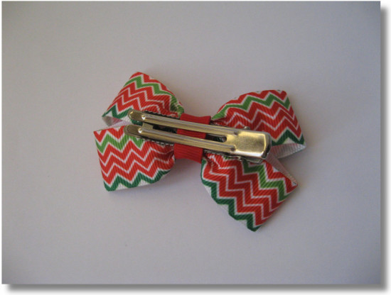 Набор бантиков для волос ручной работы на зажимах «Winter bows»