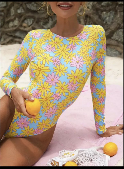 Купальник слитный женский