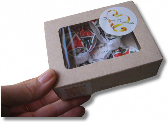 Набор бантиков для волос ручной работы на зажимах «Winter bows»