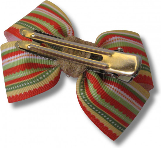 Набор бантиков для волос ручной работы на зажимах «Winter bows»