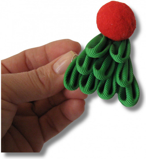 Набор бантиков для волос ручной работы на мини-зажимах «Winter bows»