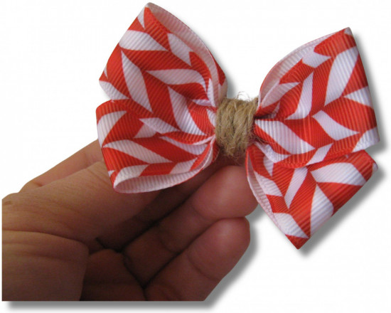 Набор бантиков для волос ручной работы на зажимах «Winter bows»