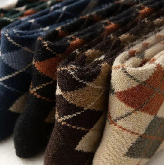 Комплект теплых носков «Ромбы»