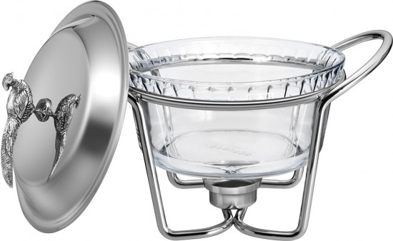 Блюдо на подставке с крышкой «Охота»