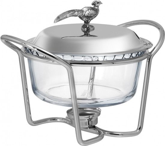 Блюдо на подставке с крышкой «Охота»