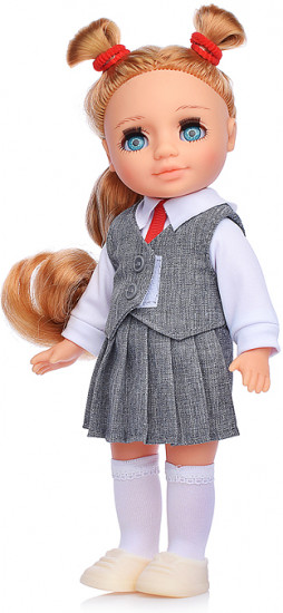 Кукла «Ася первоклассница в сером»