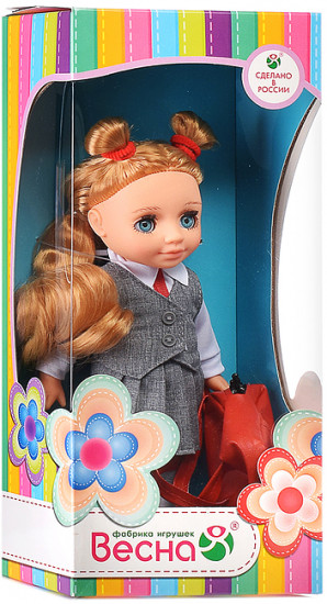 Кукла «Ася первоклассница в сером»