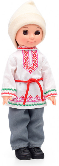 Кукла «Мальчик в марийском костюме»