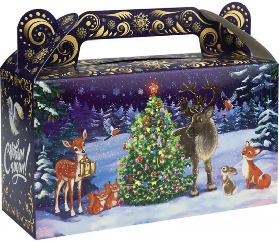 Новогодний набор с коробкой для конфет «Письмо Деду Морозу и письмо от Деда Мороза»