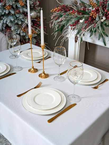 Скатерть прямоугольная «Феерия. Серебро»