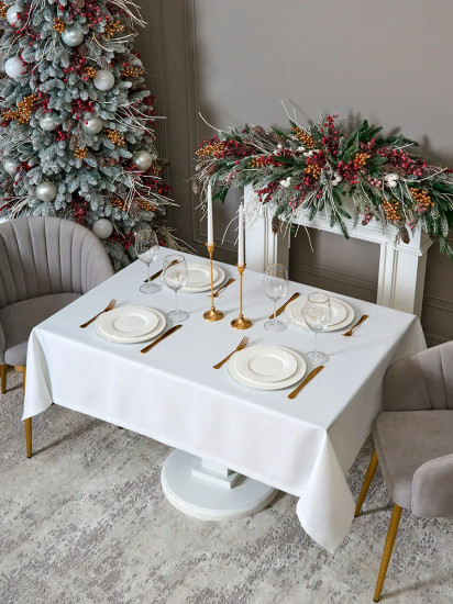 Скатерть прямоугольная «Феерия. Серебро»