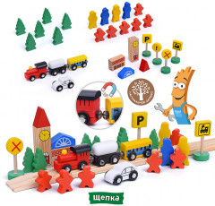 Трек с паровозом и фигурками - Фото 2