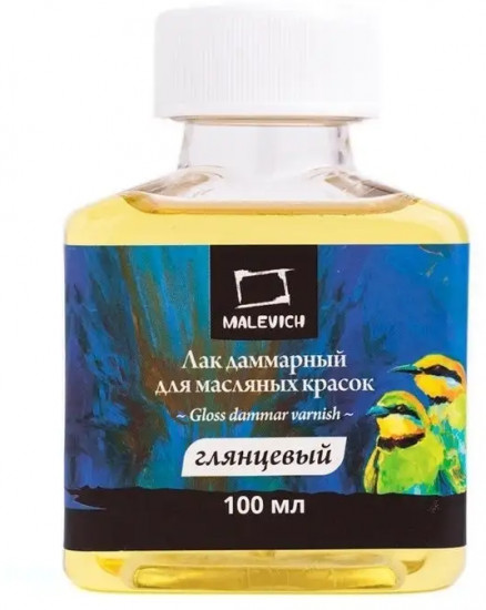 Лак даммарный глянцевый для масла