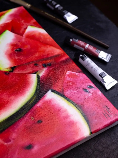 Лак даммарный глянцевый для масла