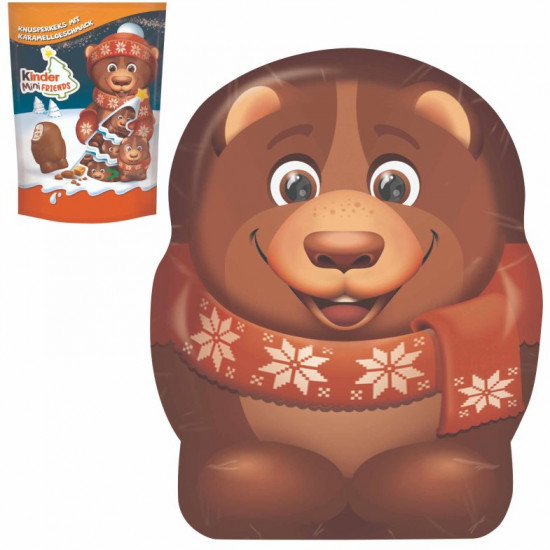 Набор конфет из молочного шоколада с кусочками карамели и печенья «Мишка»